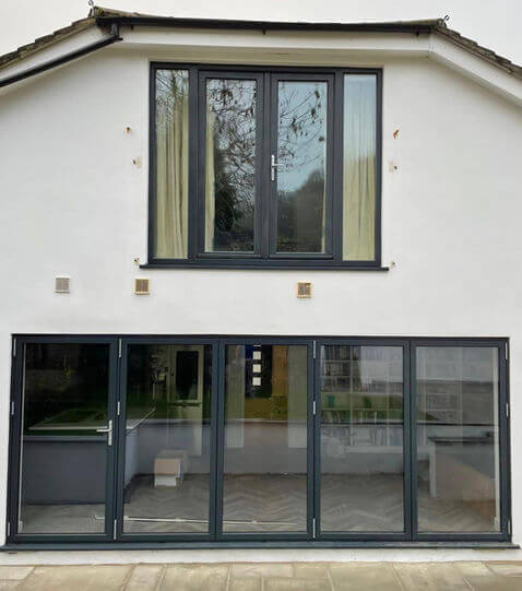 House with Black Window Frames