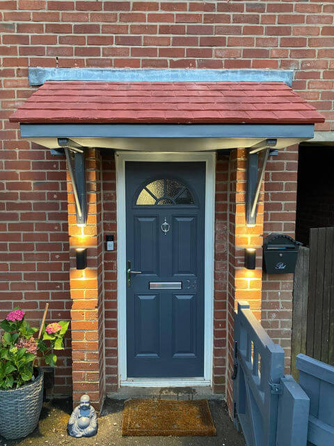 Blue Door on Red Brick